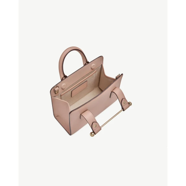 Strathberry Nano Tote in Rose, view 5