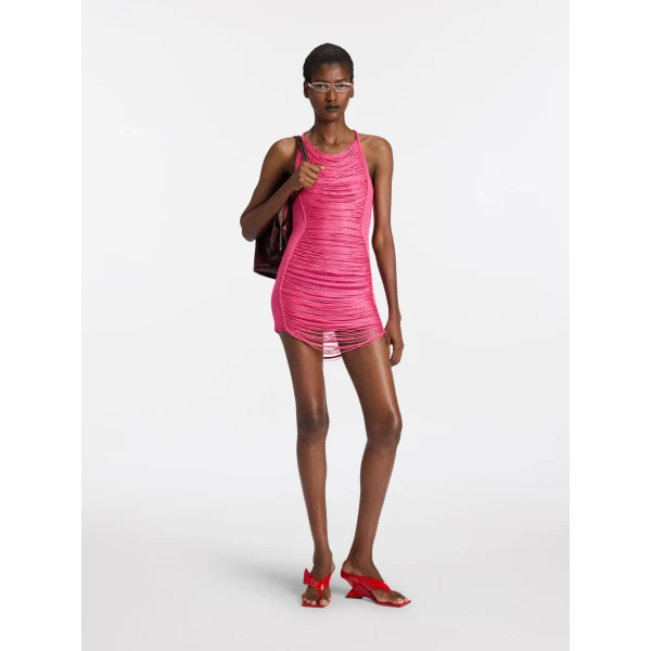 The Attico Pink mini dress, view 2
