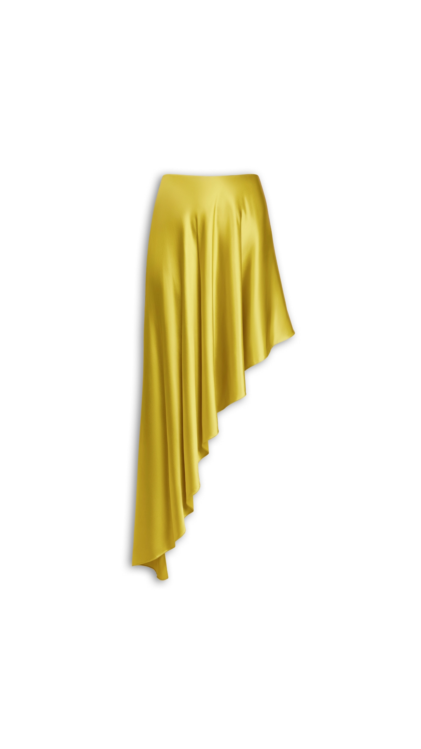 Alaïa Pointed Satin Skirt - ALAÏA Skirts - Laser Cut Luxury - Shop at Luxury Shoes 