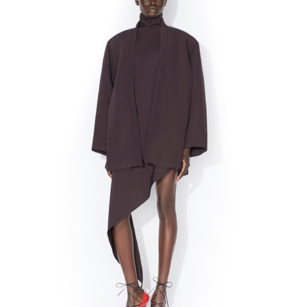 Alaia Poplin High Neck Top, view 2