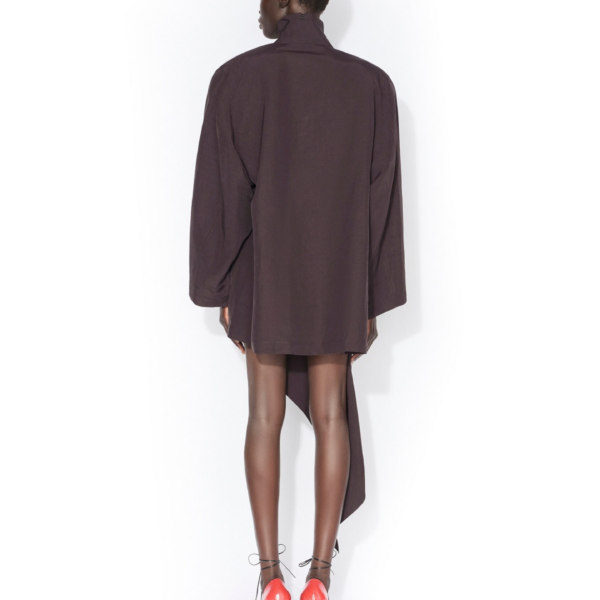 Alaia Poplin High Neck Top, view 3