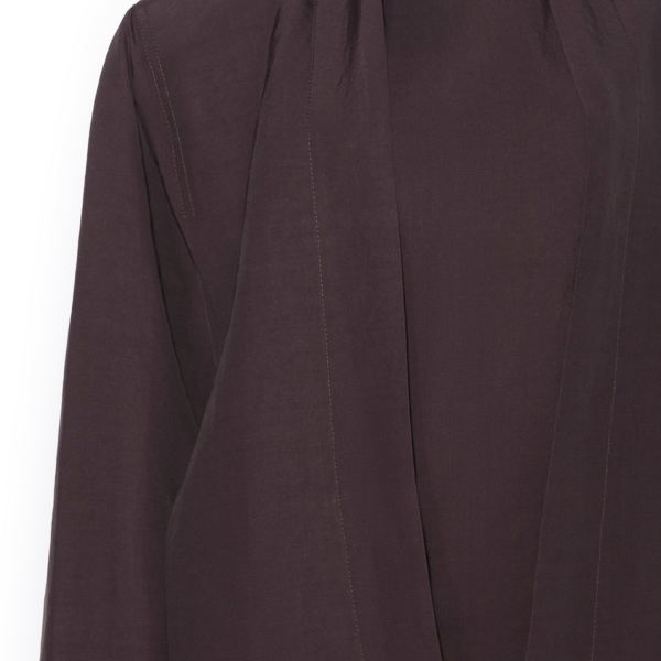 Alaia Poplin High Neck Top, view 4