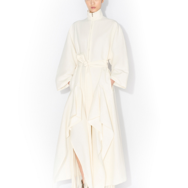 Alaia Poplin Ruffle Jumpsuit, view 2