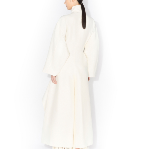 Alaia Poplin Ruffle Jumpsuit, view 3