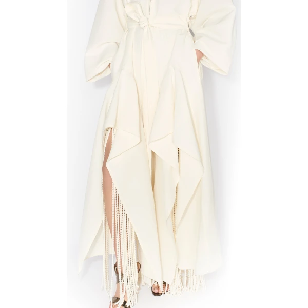Alaïa Poplin Ruffle Jumpsuit - ALAÏA Jumpsuit - Laser Cut Luxury - Shop at Luxury Shoes 