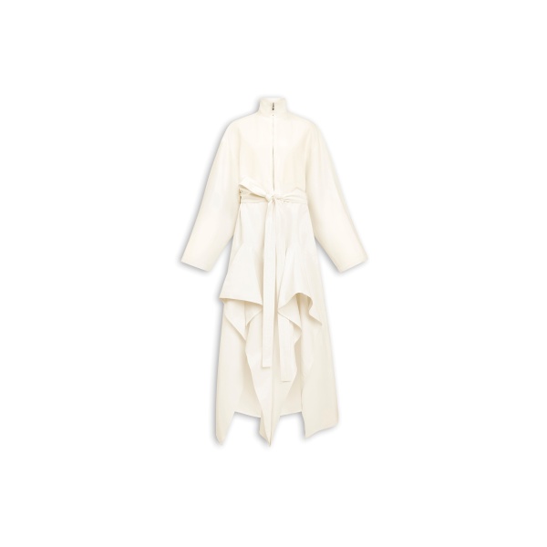 Alaïa Poplin Ruffle Jumpsuit - ALAÏA Jumpsuit - Laser Cut Luxury - Shop at Luxury Shoes 