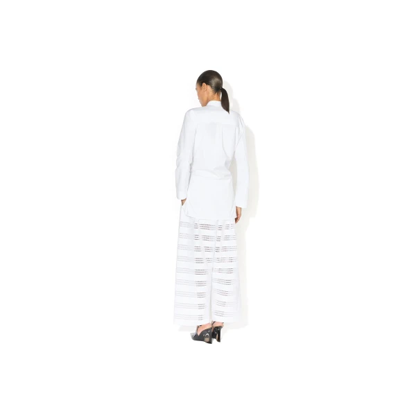 Alaïa Poplin Shirt Set - ALAÏA Tops - Laser Cut Luxury - Shop at Luxury Shoes 
