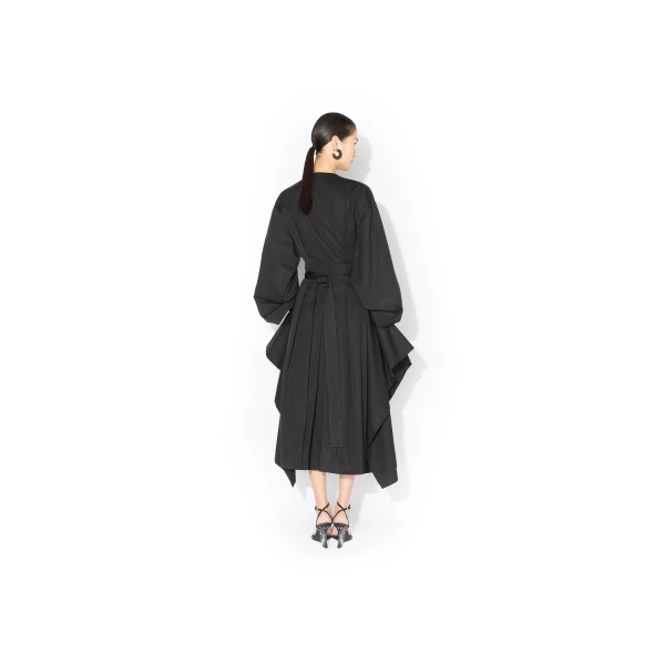 Alaïa Poplin Trench Dress - ALAÏA Coats - Laser Cut Luxury - Shop at Luxury Shoes 