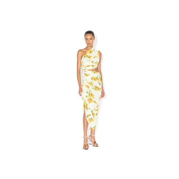 Alaïa Printed Cutout Dress - ALAÏA Dresses - Laser Cut Luxury - Shop at Luxury Shoes 