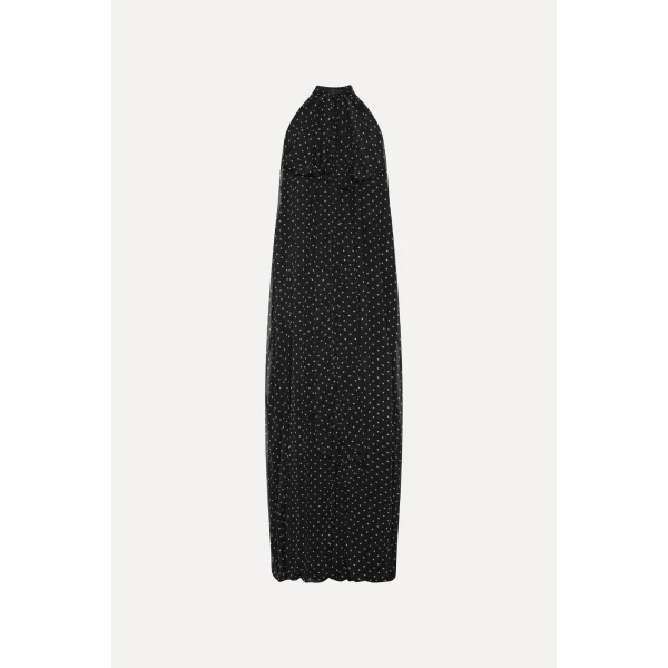 Rotate Birger Christensen Chiffon Balloon Jumpsuit Black, view 5