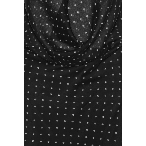Rotate Birger Christensen Chiffon Halterneck Black Top, view 6