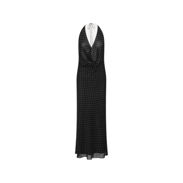 Chiffon Halterneck Black