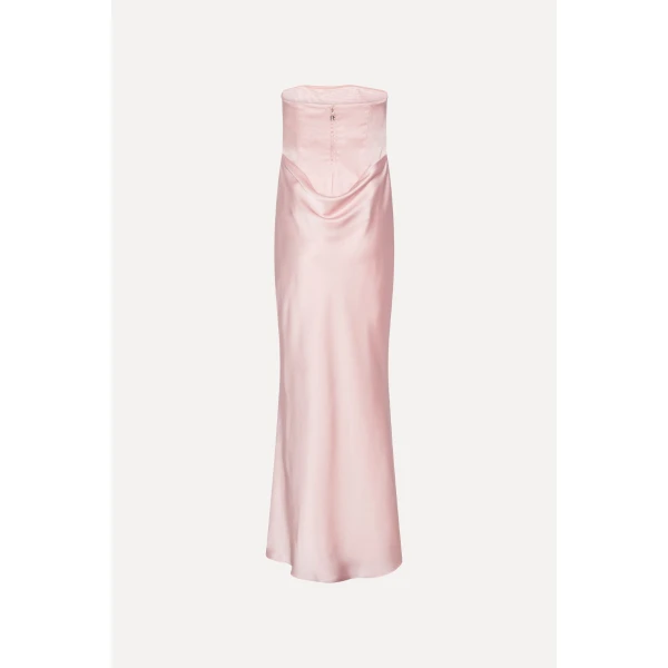 Rotate Birger Christensen Corsage Long Dress Pink, view 5