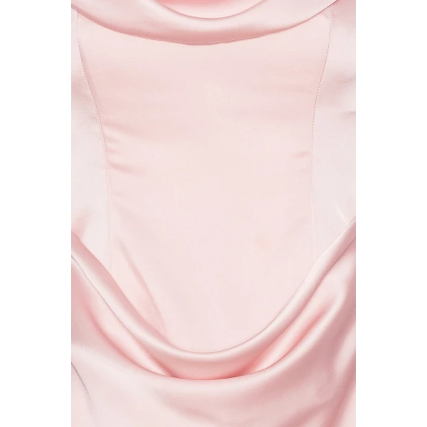 Rotate Birger Christensen Corsage Long Dress Pink, view 6