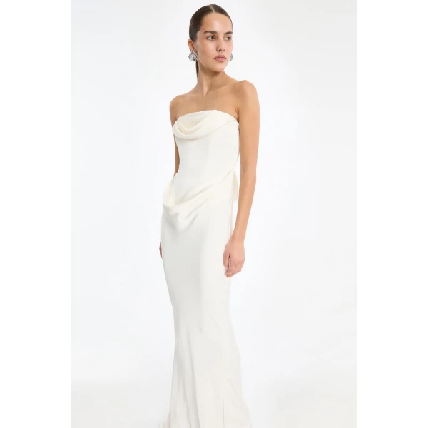 Rotate Birger Christensen Corsage Long Dress White, view 2