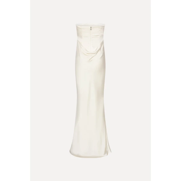 Rotate Birger Christensen Corsage Long Dress White, view 3