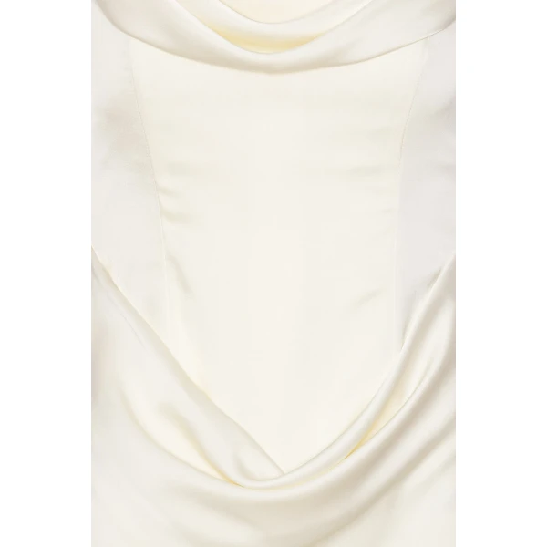 Rotate Birger Christensen Corsage Long Dress White, view 4