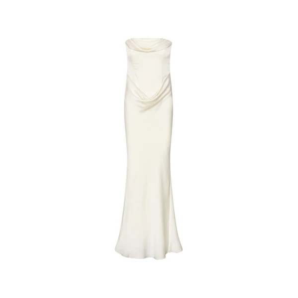 Rotate Birger Christensen Corsage Long Dress White