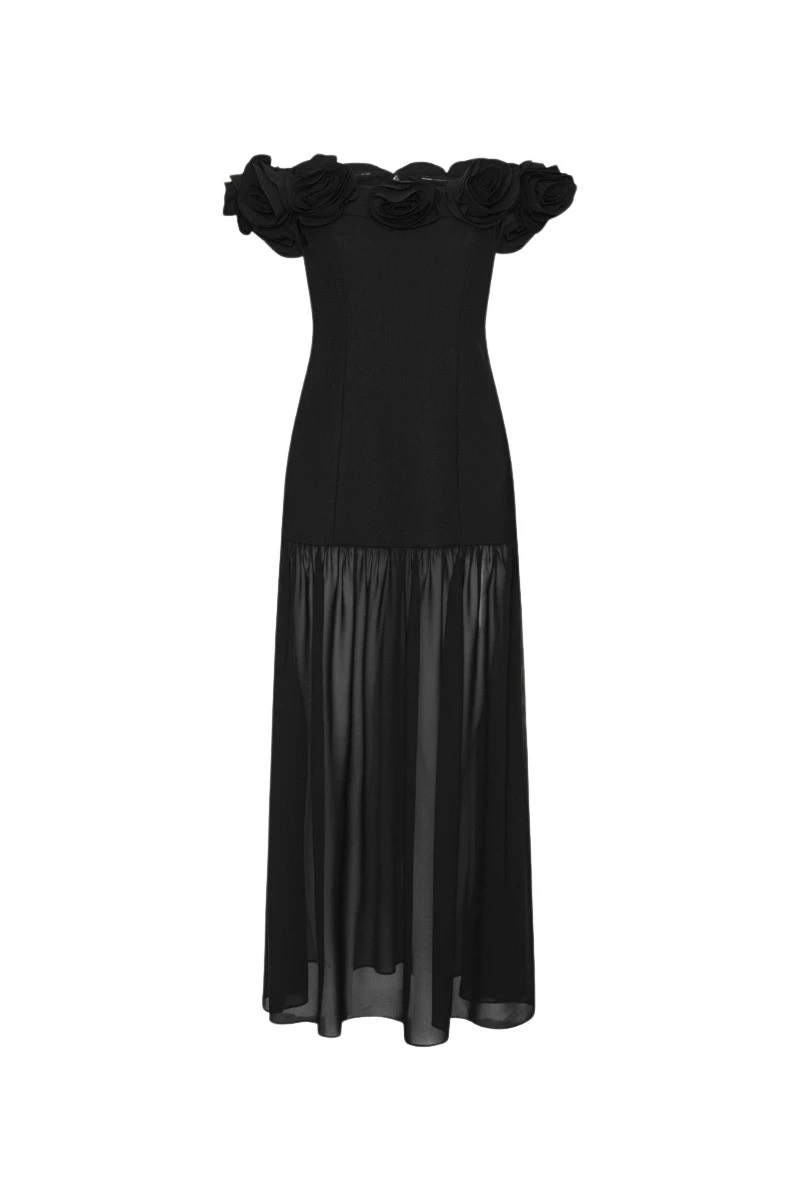ROTATE-Birger-Christensen-Crepe-Flower-Maxi-Dress-Black-coveti20258_nobg Rotate Birger Christensen Crepe Flower Maxi Dress Black