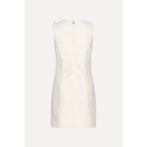 Rotate Birger Christensen Crepe Mini Flower Dress White, view 5