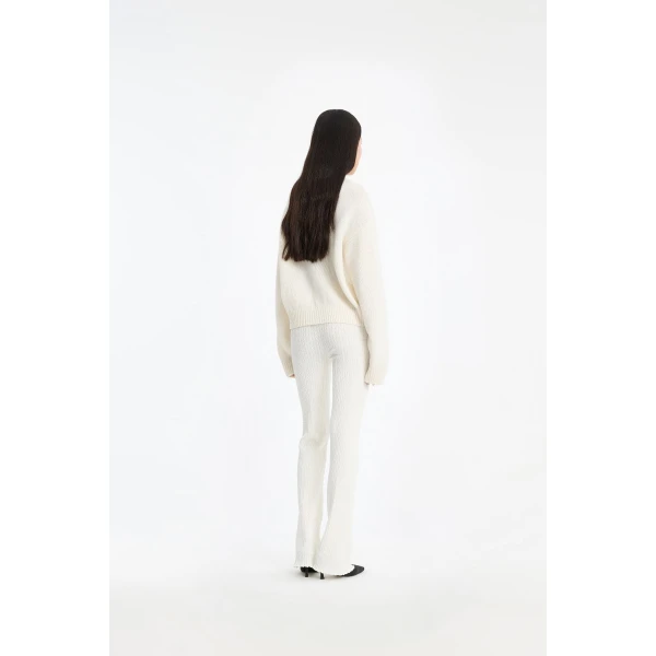 Rotate Birger Christensen Crewneck Sweater Creme, view 2