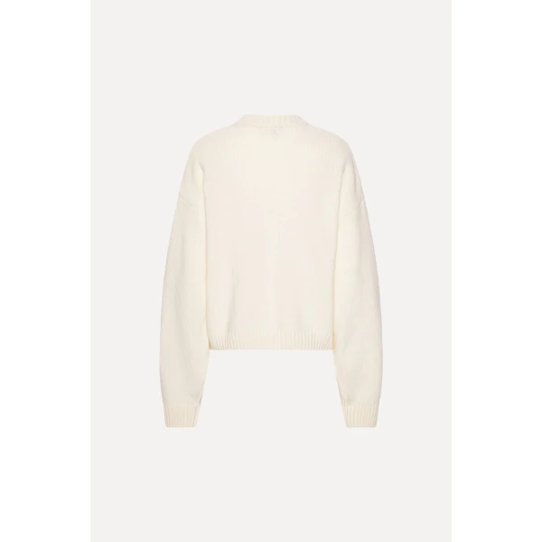 Rotate Birger Christensen Crewneck Sweater Creme, view 4