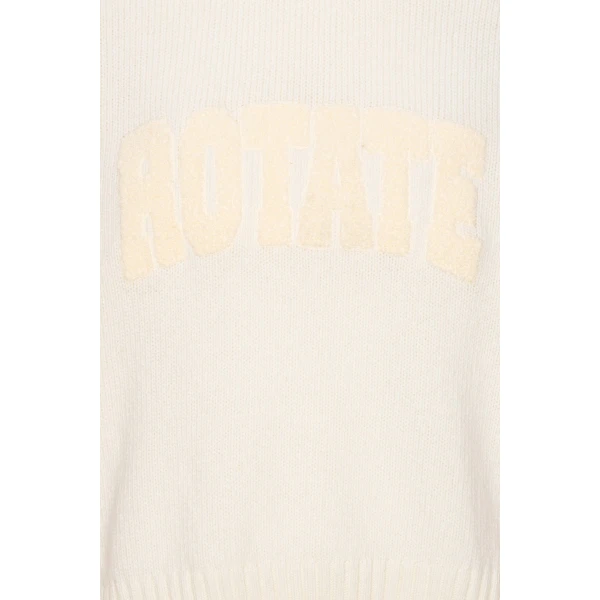 Rotate Birger Christensen Crewneck Sweater Creme, view 5