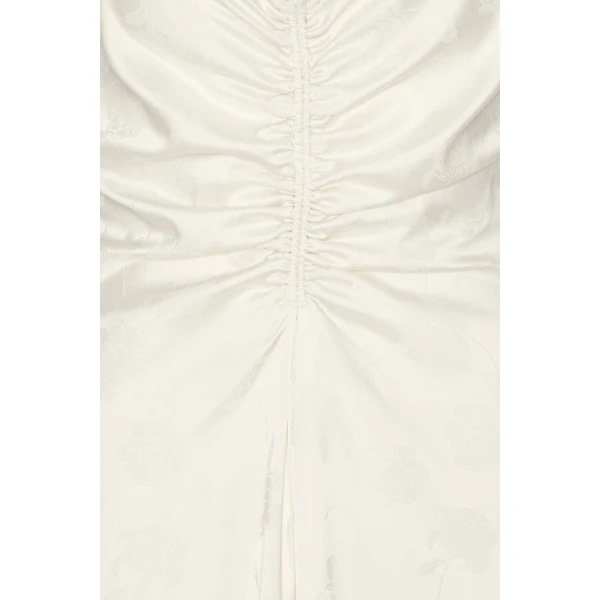 Rotate Birger Christensen Drapy Slip Dress White, view 6