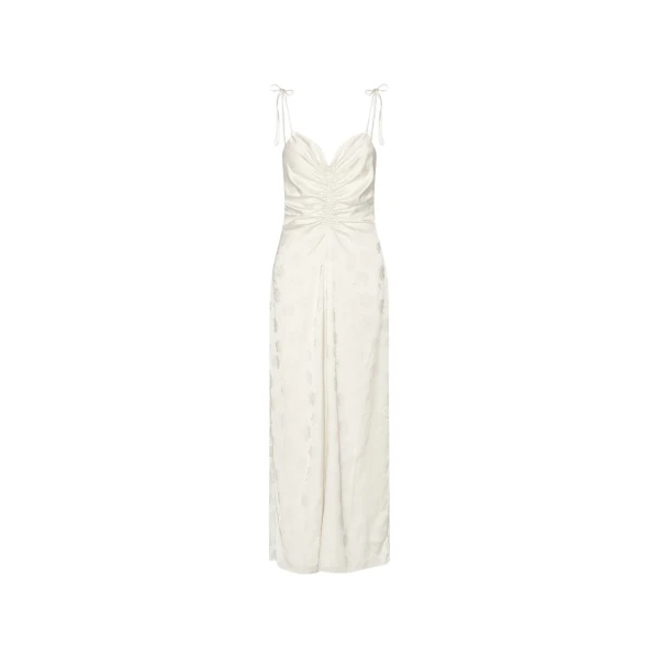 Rotate Birger Christensen Drapy Slip Dress White