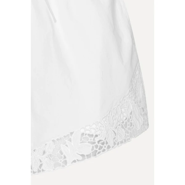 Rotate Birger Christensen Drawstring Shorts Bright White, view 6