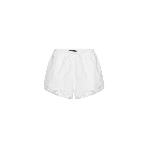 Rotate Birger Christensen Drawstring Shorts Bright White