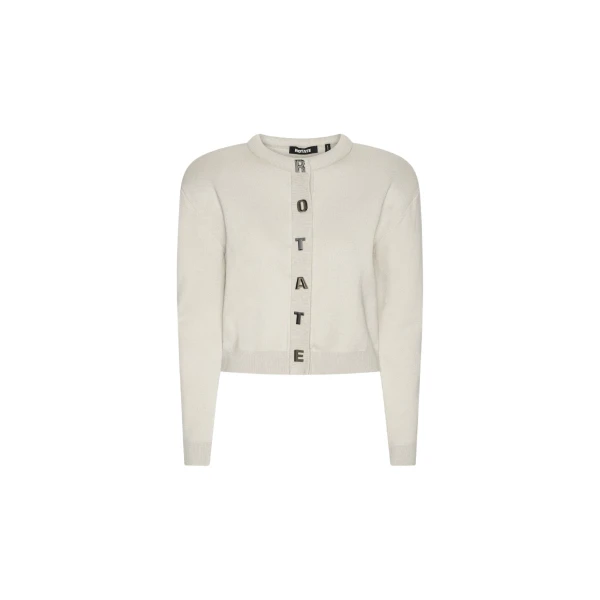 Rotate Birger Christensen Firm Knit Cardigan Creme