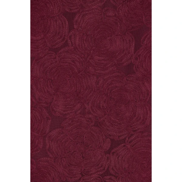 Rotate Birger Christensen Flower Mesh Maxi Dress Bordeaux, view 6