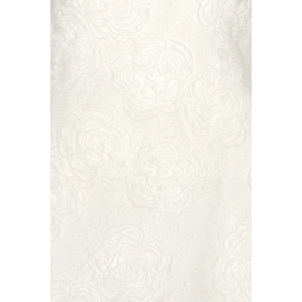 Rotate Birger Christensen Flower Mesh Mini Dress Egret White, view 6