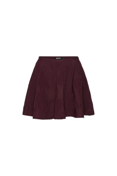 Flower Mini Skirt Bordeaux