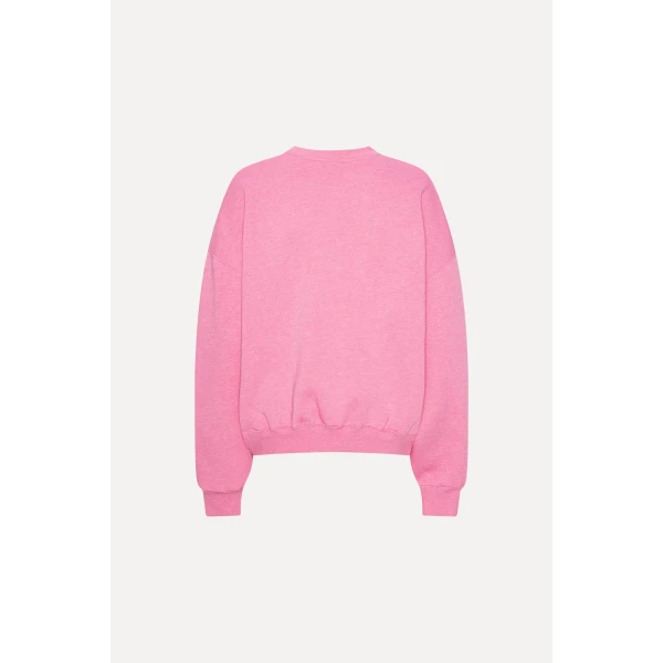 Rotate Birger Christensen Heavy Sweat Crewneck Bright Pink Top, view 5