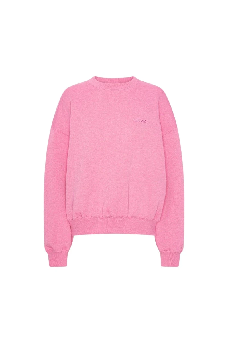 ROTATE-Birger-Christensen-Heavy-Sweat-Crewneck-Bright-Pink-coveti79893_nobg Rotate Birger Christensen Heavy Sweat Crewneck Bright Pink Top