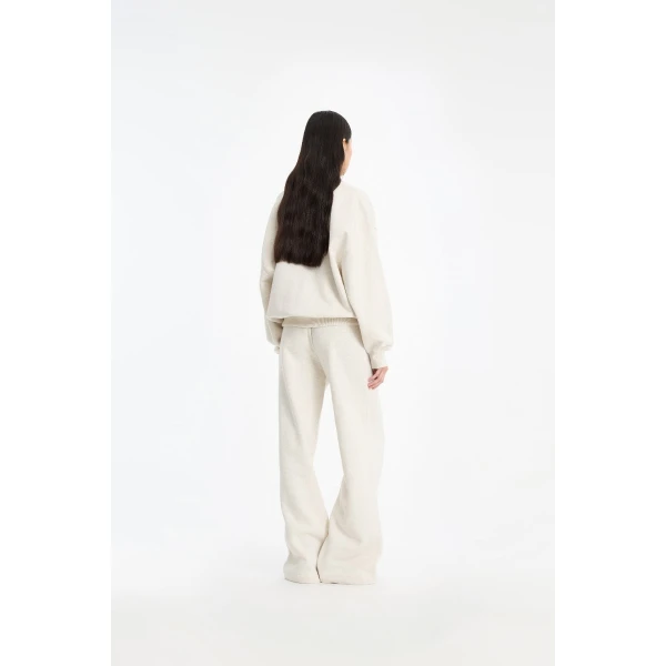 Rotate Birger Christensen Heavy Sweat Polo White Top, view 3