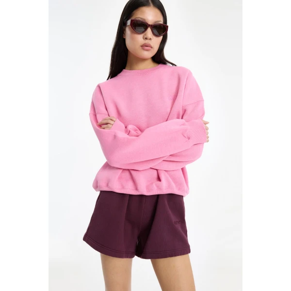 Rotate Birger Christensen Heavy Sweat Shorts Bordeaux, view 4
