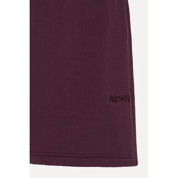 Rotate Birger Christensen Heavy Sweat Shorts Bordeaux, view 6