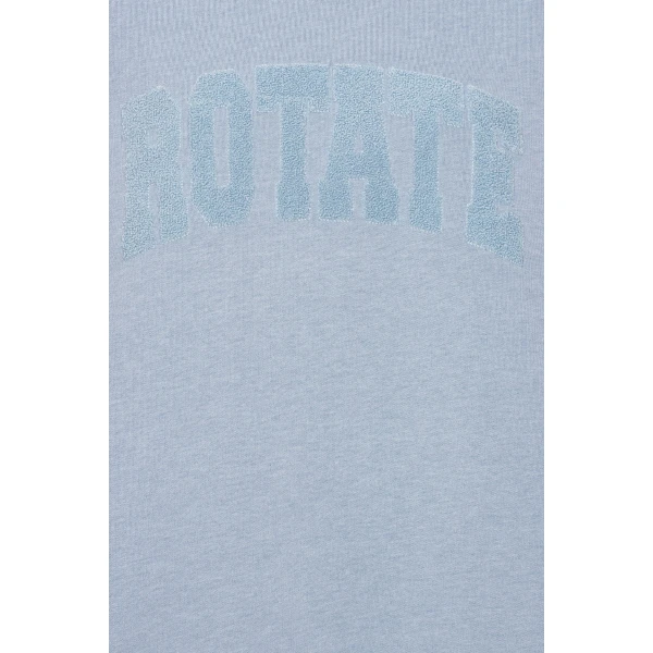 Rotate Birger Christensen Heavy Sweatshirt Crewneck Blue Top, view 6