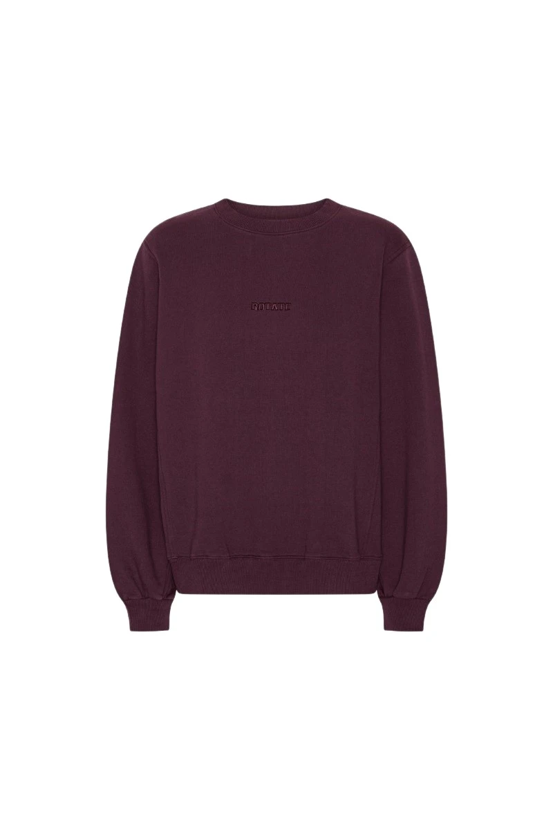 Rotate Birger Christensen Heavy Sweatshirt Crewneck Bordeaux Top