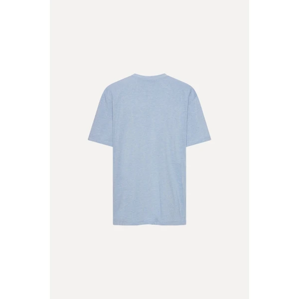 Rotate Birger Christensen Jersey Oversized T-shirt Blue Top, view 5