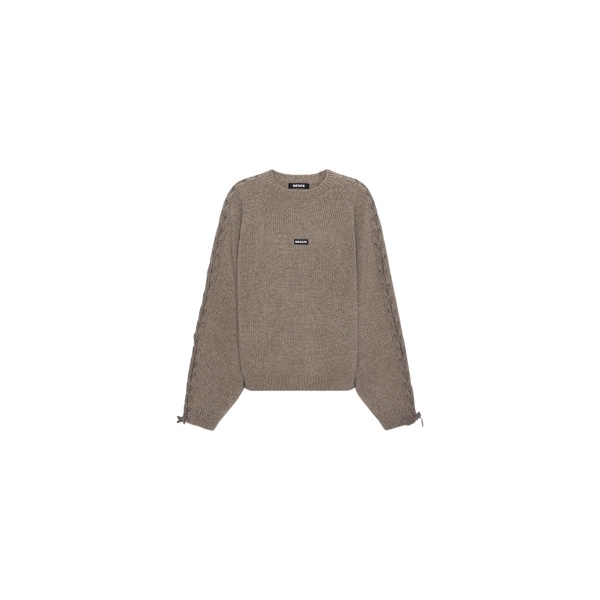 Knit Lacing Jumper Taupe
