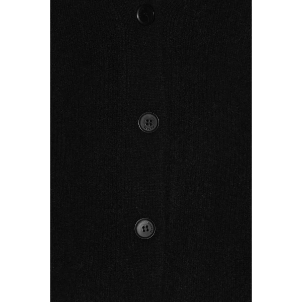 Rotate Birger Christensen Knit Peplum Cardigan Black, view 6