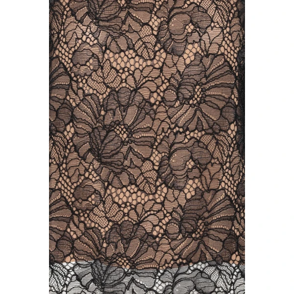 Rotate Birger Christensen Lace Long Sleeve Blouse Black, view 6