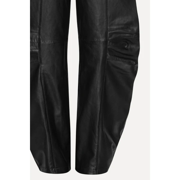 Rotate Birger Christensen Leather Cargo Pants Black, view 6