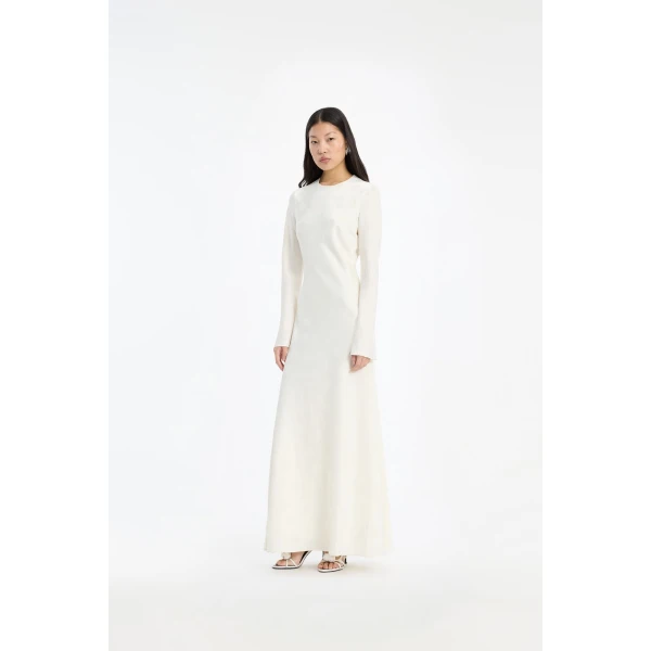 Rotate Birger Christensen Ls Biascut Dress White, view 2