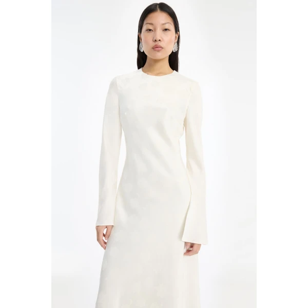 Rotate Birger Christensen Ls Biascut Dress White, view 4