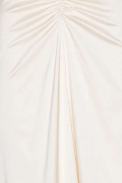 Ls Scarf Dress White